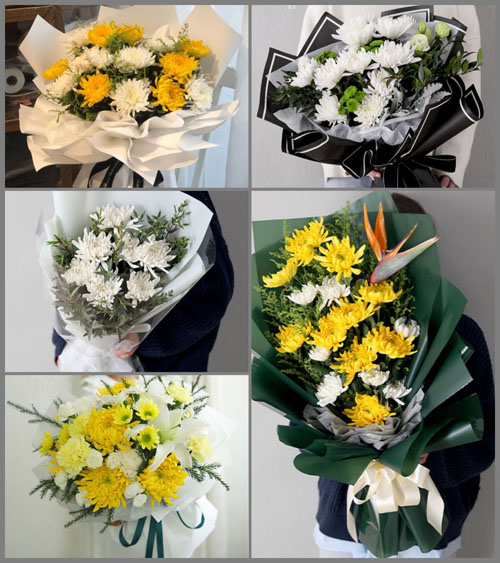 广东江门市恩平市恩城街道石泉村白事花束代送
